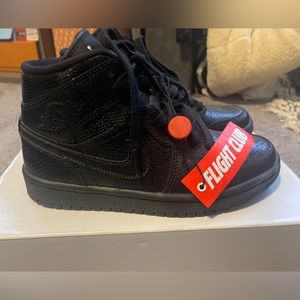 Womens Jordan Air 1 Black Snakeskin